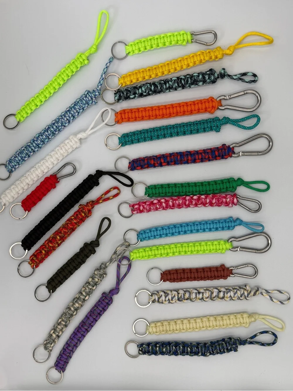 Y’all please buy one 🥹Handmade Paracord Keychains - Mixed Bright Colors